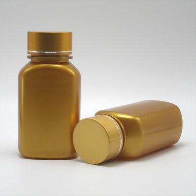カスタマイズ可能な色 150ml PET 方形 異なる蓋付きのフラット プラスチック製薬瓶