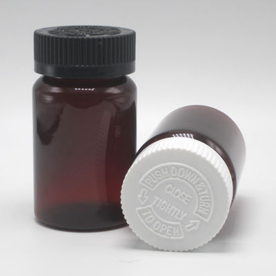 100ML PET アンバー プラスチック製薬瓶 錠剤/ビタミン/カプセルカラー用 材料 PET