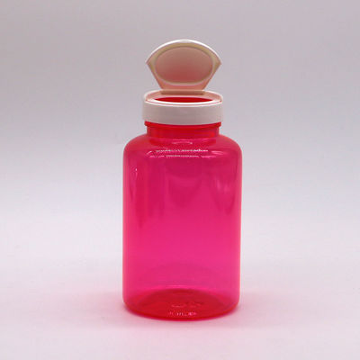 300ml/10oz 丸い形 PETプラスチックボトル 錠剤ボトル容器のためのフリップトップキャップ