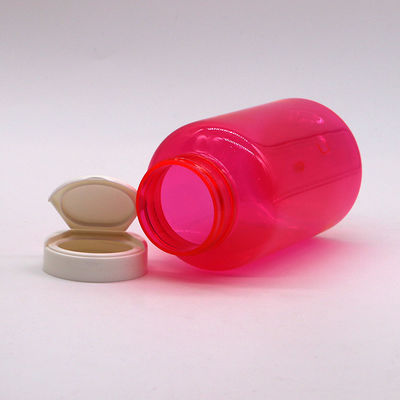 300ml/10oz 丸い形 PETプラスチックボトル 錠剤ボトル容器のためのフリップトップキャップ