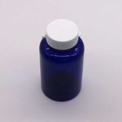 コラー素材 PET 200cc 丸いプラスチックボトル 簡単に引けるリングキャップの薬容器