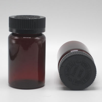 100ml PET アンバー プラスチック 錠剤/ビタミン/カプセル ボトル 子供 安全 蓋 と 螺栓 蓋