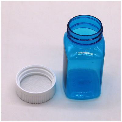 固体ボトル スクリューキャップ付き粉末ボトル 120ml PET四角透明プラスチックボトル