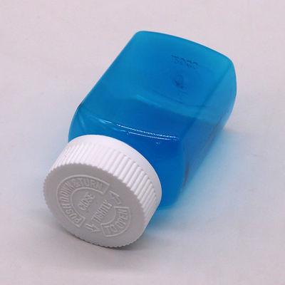 固体ボトル スクリューキャップ付き粉末ボトル 120ml PET四角透明プラスチックボトル