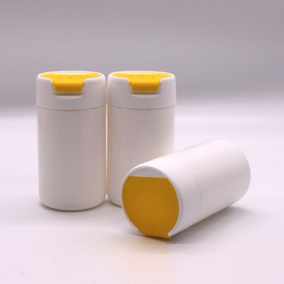 PE素材 120ml 丸い形 HDPE プラスチックボトル 固体錠剤とカプセル 保存