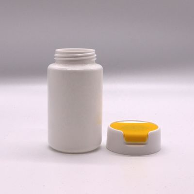 PE素材 120ml 丸い形 HDPE プラスチックボトル 固体錠剤とカプセル 保存