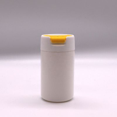 PE素材 120ml 丸い形 HDPE プラスチックボトル 固体錠剤とカプセル 保存