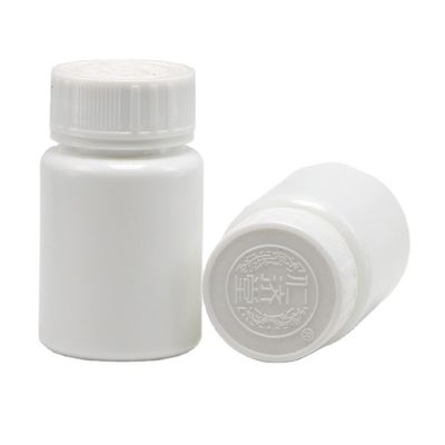 容量 30ml HDPE 携帯型 白いプラスチック製の錠剤容器 子供用安全蓋付き