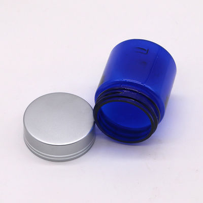 再充填可能な40ml/1.3oz PET錠剤 カプセル シルバーアルミニウムスクリューキャップの魚油ボトル