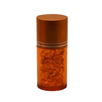 再充填可能な60ml PET錠剤 カプセル 金銀 アルミ製 スクリューキャップ付き 魚油ボトル