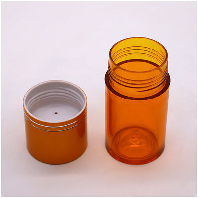 再充填可能な60ml PET錠剤 カプセル 金銀 アルミ製 スクリューキャップ付き 魚油ボトル
