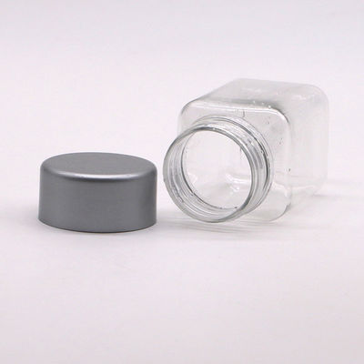 60ml PET プラスチックの四角ボトル 錠剤用のプラスチックスクリューキャップ カプセル