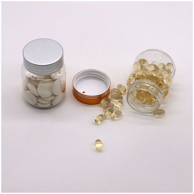 70ML PET食品グレード 繊細なプラスチック カプセル 錠剤 ボトル 金銀キャップ 輸出国