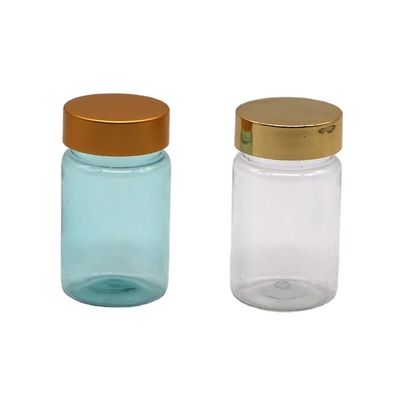 保健 70ML PET プラスチック カプセル 錠剤 ボトル 金銀 カップ