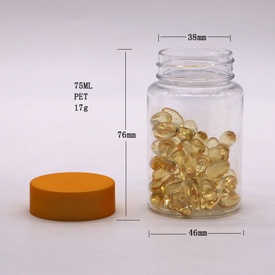 75ml PETボトル製造のための食品グレード透明シリンダーキャップ