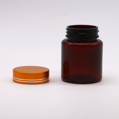 黄金コーティングキャップ 錠剤用のPET薬剤ボトル 錠剤カプセル 100cc 再充填可能で無菌