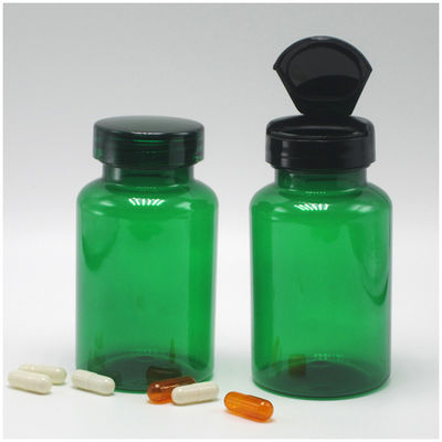 透明なサプリメントボトル 120mL 4oz PETカプセル ボトル 安全蓋付き