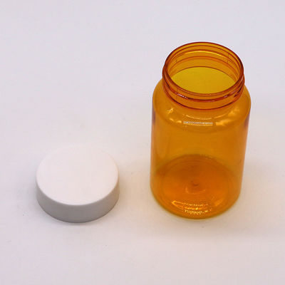 無料サンプル 150ML/CC PET プラスチック オレンジボトル 薬剤 錠剤 サプリメント ボトル