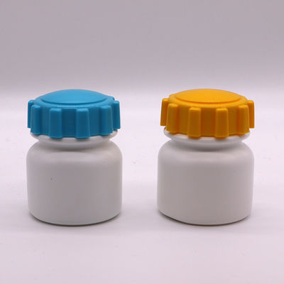 スクリューキャップ 100ml 丸型PE 薬用プラスチックボトル 固体錠剤保管