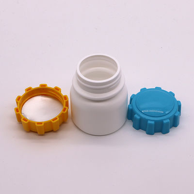 スクリューキャップ 100ml 丸型PE 薬用プラスチックボトル 固体錠剤保管