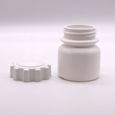 スクリューキャップ 100ml 丸型PE 薬用プラスチックボトル 固体錠剤保管