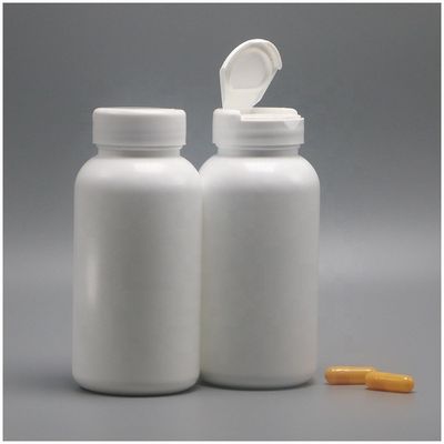 200ml 丸い形 HDPE プラスチック製の錠剤 蓋とPE素材を翻す