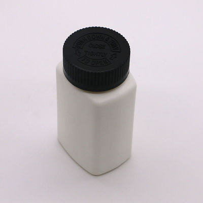 スクリューキャップ 120mL HDPE 方形 カスタマイズされた色 空の薬剤錠剤ボトル容器