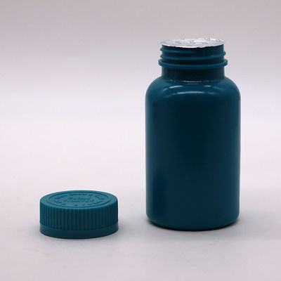 カスタマイズできる色 150ML HDPEプラスチックカプセル錠剤 熱封印とキャップ付き