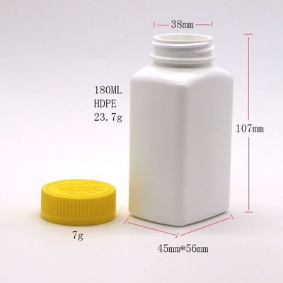 6OZ 180ml HDPE 方形 錠剤 薬剤 薬剤 飲食 栄養