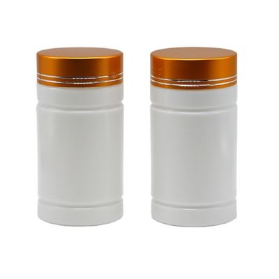 薬局 200ml HDPE プラスチックボトル スクリューキャップと直角シリンダー形